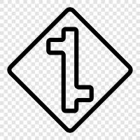 intersection, crossing, crossing point, road junction icon svg