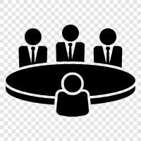 interview, interviewee, treffen, interview meeting symbol