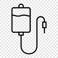 intravenous, feeding, hydration, tube icon svg