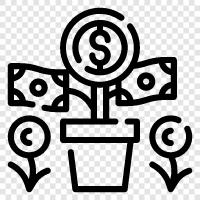 Investing, Wealth, Capitalism, Startups icon svg