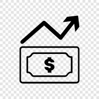 investing, budgeting, loans, stocks icon svg