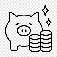 Investing, Budgeting, Investing for Retirement, Saving icon svg