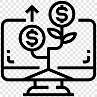 investment, banking, stock market, credit icon svg