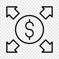 investment, stocks, cash, portfolio icon svg