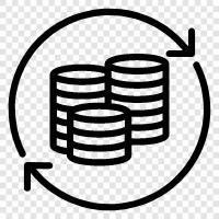 investment, banking, stocks, bonds icon svg