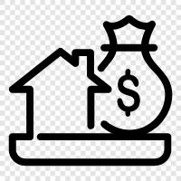 investment, stocks, mutual funds, real estate icon svg