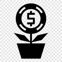 investment money, investment tips, personal finance, retirement planning icon svg