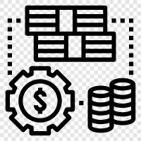 investment system, banking system, stock market, finance icon svg