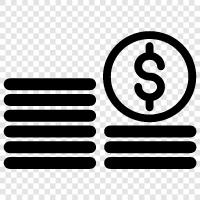 investments, stocks, bonds, currencies icon svg