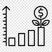 investments, stocks, shares, market icon svg