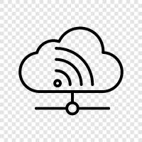 Iot, cloud, machine learning, big data icon svg