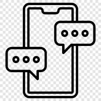 iPhone chat, Android chat, chat, messaging icon svg