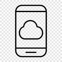 iphone cloud, android cloud, iphone android, android icon svg