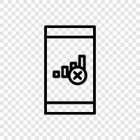 iphone, android, data, cell phone icon svg