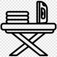 ironing board cover, ironing board pad, ironing board cover pad, Ironing board icon svg