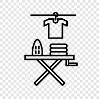 ironing, pressing, fabric, cotton icon svg