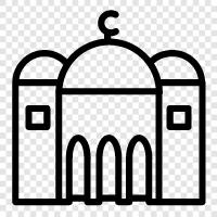 Islam, Mecca, prayer, worship icon svg