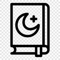 Islam, Holy Book, Quran Recitation, Quran Translation icon svg