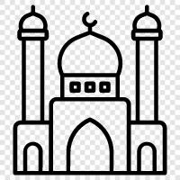 Ислам, мечеть, исламская архитектура, молитва Значок svg
