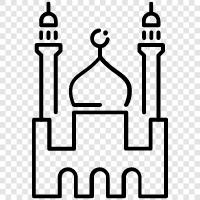 Islam, Muslims, Islamic, Islamic architecture icon svg