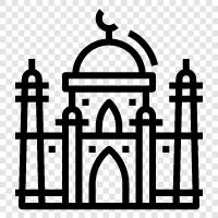 Islamic, Islam, prayer, temple icon svg