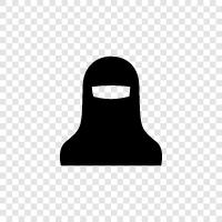 Islamic, women, veil, burka icon svg