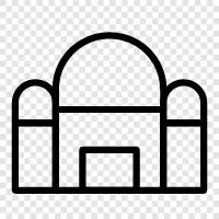 Islamic, Islamic architecture, Islamic art, Islamic center icon svg