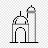 Islamic, prayer, Islam, Islamic architecture icon svg