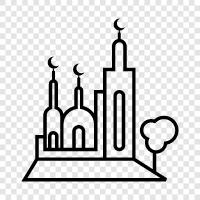 Islamic, architecture, design, sacred place icon svg