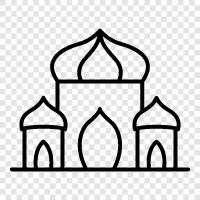 Islamic, Islamic architecture, mosque construction, mosque restoration icon svg