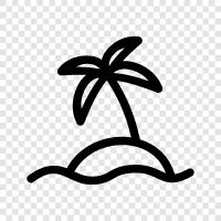 island paradise, paradises, secluded, remote icon svg