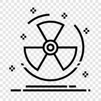 isotopes, radiation, nuclear, radioactive fallout icon svg