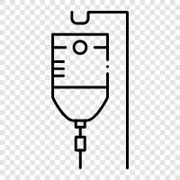 IV bag, IV tubing, IV pump, infusion icon svg