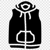 jacket, sweater, warm, comfortable icon svg