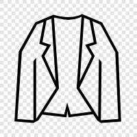 jacket, coat, men, clothing icon svg