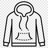 jackets, sweaters, sweatshirts, pajamas icon svg