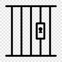 jail, detention, lockup, correctional institute icon svg