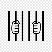 jail, prison, lockup, detention icon svg