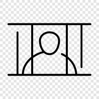 jail, prison, inmates, detention icon svg