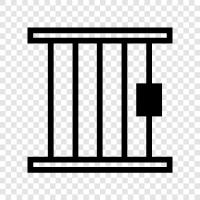 Jail, Lockup, Prison Riot, Prison Escape icon svg