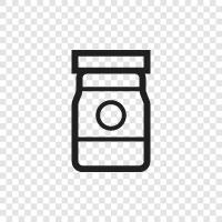 Jam Jar, Glass Container, Mason Jar, Food Container icon svg