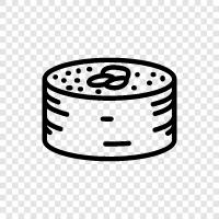 Japanese, restaurant, food, sushi bar icon svg