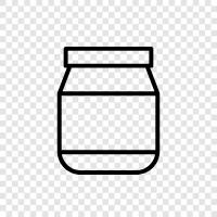 jar, can, food, container icon svg