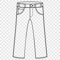 jeans, slacks, khakis, chinos icon svg