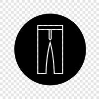 kot pantolon, pabuç, sweatpants, pantolon ikon svg