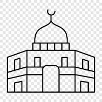 Jerusalem, Islam, Islamism, AlAqsa Mosque icon svg