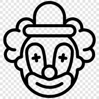 jester, performer, funny, funny clown icon svg