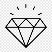 jewellery, stones, gem, minerals icon svg