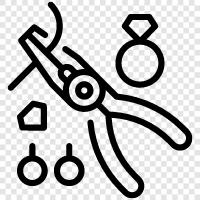 Schmuck, handgemacht, Kunsthandwerker, handgefertigt symbol
