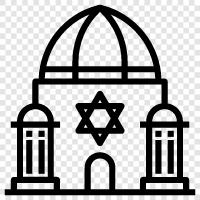 jewish, religious, congregational, chai icon svg